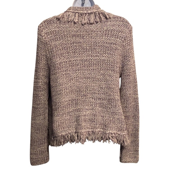 CHICO’S - Women’s Freida Fringed Open Cardigan Sweater Jacket Chico’s 1 - Size M - Picture 5 of 13